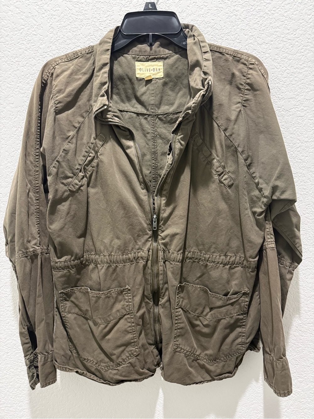 Olive + Oak Lightweight Jacket in Olive Green L
